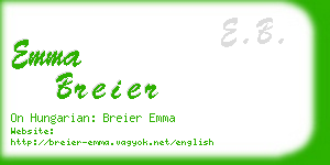 emma breier business card